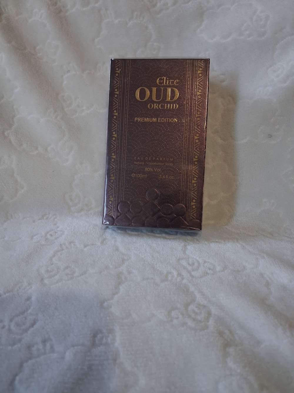 & Other Stories Brown Decorative Oud Orchid Box with Gold Accents